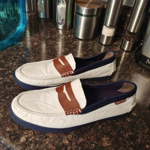 Cole Haan Other - Cole haan white loafers sz 10